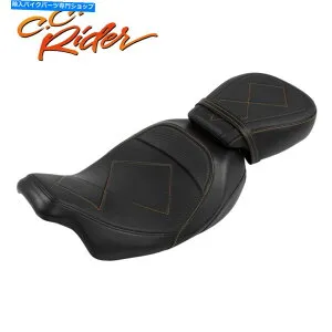 Seats C.C.ハーレーツーリングストリートグライドに適したライダードライバーの助手席09-23 C.C. RIDER Driver Passenger Seat Fit For Harley Touring Street Glide 09-23【並行輸入品】