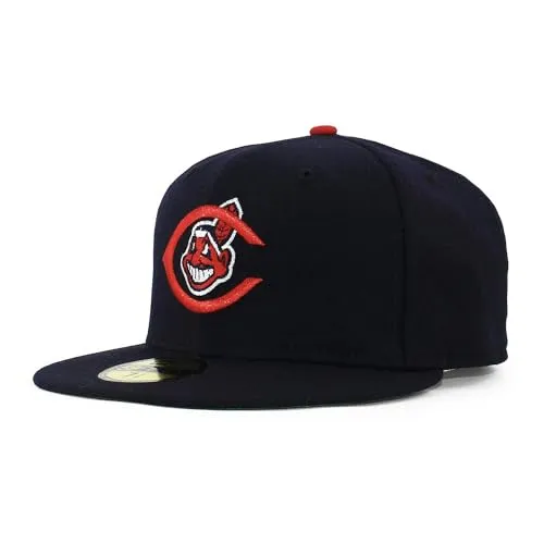 [ニューエラ] キャップ 59FIFTY クリーブランド インディアンス MLB 1957 COOPERSTOWN CAP CLEVELAND INDIANS ネイビー 帽子 5950 (7-3/4(約61.5cm)) [並行輸入品]