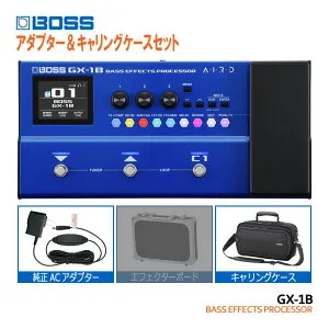 BOSS ベース用マルチエフェクター GX-1B 純正アダプター＆キャリングケースセット ボス エフェクター
