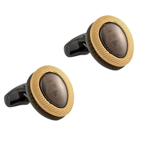 WYBFFC Round Enamel Metal Cufflinks Foreign Trade Shirt