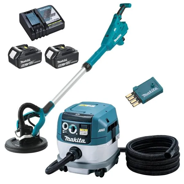 マキタ(makita) SL801DRGX+VC0840+A-66151 充電式ドライウォールサンダー+集塵機セット AWS 無線連動セット フルセット
