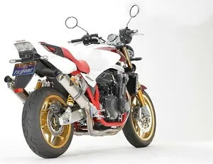 r’s gear アールズギア FINAL記念モデル ワイバンR チタンフルエキゾースト ツイン UPタイプ マフラー CB1300SB SP CB1300SF HONDA ホンダ フルエキゾーストマフラー サイレンサー：チタンポリッシュ