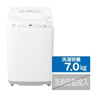 SHARP 7kg全自動洗濯機 ホワイト系 ES-GE7K-W [ESGE7KW]【RNH】