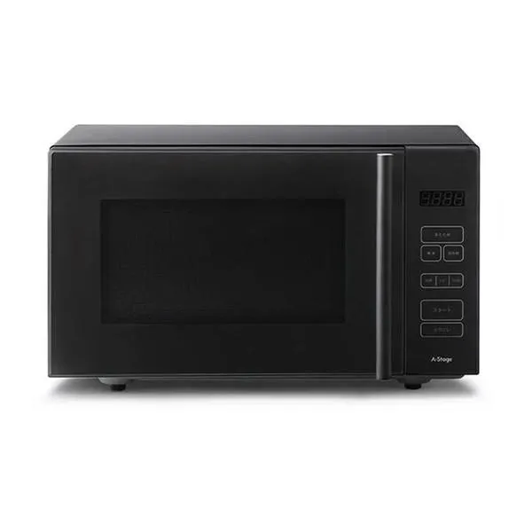 電子レンジ 単機能 フラット フラットテーブル 18L 温めのみ A-stage MO01A-18BK ブラック 単機能レンジ 新生活 一人暮らし