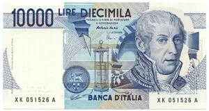10000 リラ B. D'ITALIA ALESSANDRO VOLTA SERIE SOSTITUTIVA XK 25/07/2001 FDS