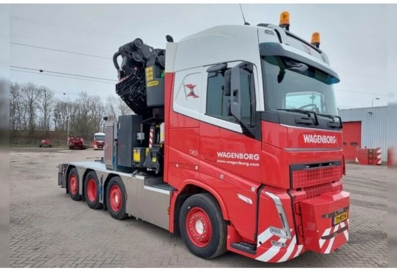 WSI MODELS 新品 ミニカー 1/50 Wagenborg Nedlift VOLVO FH5 GLOBETROTTER 8X2 TAG AXLE WITH PALFINGER PK 92002 SH + JIB [01-4871]