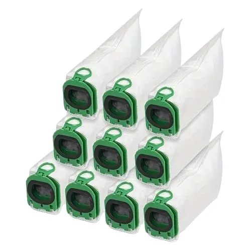 PC (ポリカーボネート) 掃除機バッグ 10 個パック、交換用ダストバッグ、Vorwerk コーボルトと互換性あり、VB100 VB 100 FP100 FP 100 コードレス(16PCS)