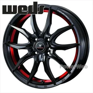NOVARIS ROHGUE VF (ノヴァリス ローグ VF) 16インチ 5.0J PCD:100 穴数:4 inset:45 ピアノブラック/レッドライン (BK/RED) Weds [ホイール1本]