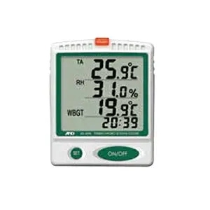 A&D エー・アンド・デイ 熱中症指数モニター AD-5696 温湿度SDデータロガー（記録計） 熱中症指数計温度 湿度 WBGT ビニールハウス