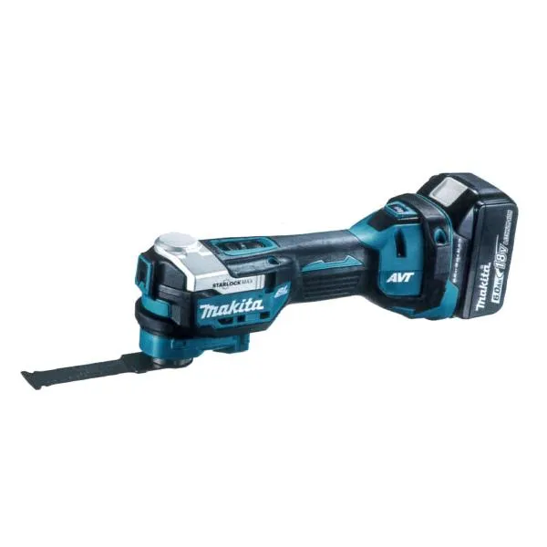 (純正品) 充電式マルチツール マキタ Makita TM52DRG 18V 振動角度 左右1.8° (計3.6°) STARLOCK-MAX対応 バッテリBL1860B・充電器DC18RF・ケース付