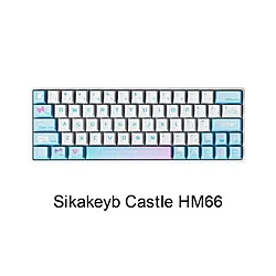 RABBIT ゲーミングキーボード(ラピッドトリガー対応) Sikakeyb Castle HM66(英語配列) ホワイト sk-castle-hm66 ［有線 /USB］