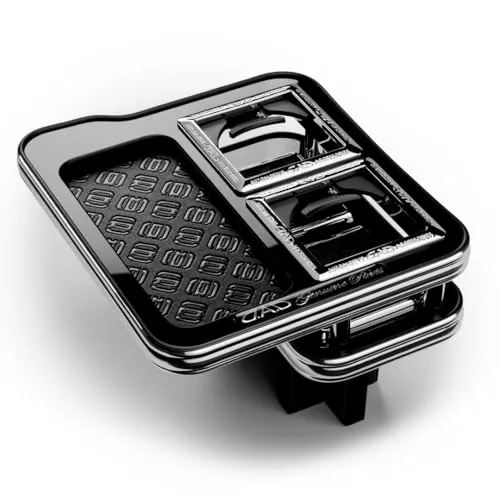 マツダ CX-60/80 KH3P/KH3R3P/KH5P/KH5S3P、KL3P/KL5S3P/KL3R3P 年式:R4/9~、R6/10~ D.A.D センターテーブル スクエアタイプ トレーデザイン:ベガ/カラー:レザーブラック (DAD ギャルソン