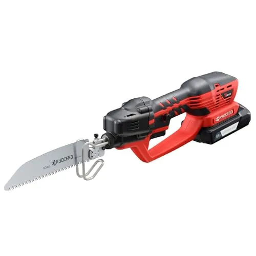 京セラ(Kyocera) 旧リョービ リチウムイオン18V充電式ノコギリキット 切断に便利な充電式のこぎり BSK-1800KTL1 618602B 【ケースと3種類のブレード付 手軽に庭木の剪定やすのこの切断】 リチウムイオン18V 切断能力 (庭木)径