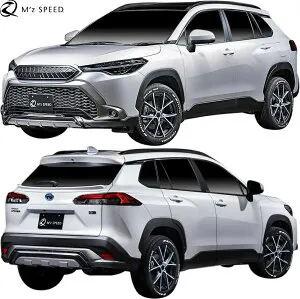 【M's】 トヨタ カローラクロス ZVG1# ZSG10 (2021/9-) M'z SPEED CROSS LINE フルエアロ 3点 AES エムズスピード エアロ パーツ セット キット エアロキット フルキット カスタム ドレスアップ 部品 社外 外