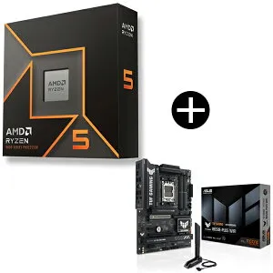 AMD Ryzen 5 9600X W/O Cooler WOF (6C/12T、3.9GHz、65W) CPU + ASUS TUF GAMING B650E-PLUS WIFI マザーボード セット