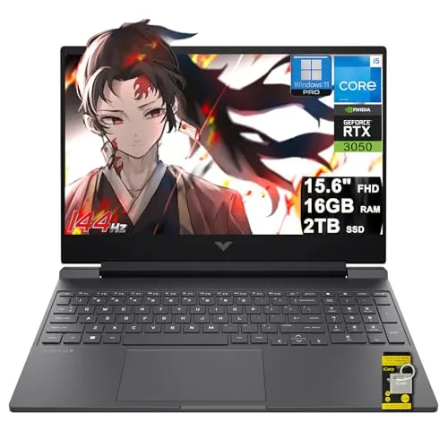 HP Victus 15 ゲーミングノートパソコン 15.6インチ FHD IPS 144Hz Intel 8コア i5-13420H (>i7-12650H) 16GB DDR4 2TB SSD GeForce RTX 3050 バックライト USB-C