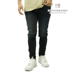 スコッチアンドソーダ メンズ ジーンズ 正規販売店 SCOTCH＆SODA デニムパンツ ジーパン ボトムス CORE SKIM SKINNY JEANS 178969 401 45509 76 BEATEN BLUE (DARK BLUE)