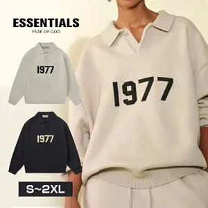 「期間限定セール」ESSENTIALS エッセンシャルズ 長袖セーター オーバーサイズ sweater おしゃれ 柔らかい 長袖トップス 秋 暖かい カジュアル カップル プルオーバー 通勤 2colors