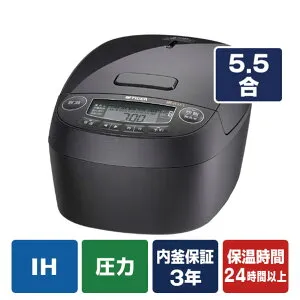 タイガー 圧力IH炊飯ジャー(5．5合炊き) モーブブラック JPV-Y100KV [JPVY100KV]【RNH】