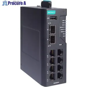 MOXA 8FE銅線＋2GbE SFPマルチポート 産業用セキュアルーター ワイド温度モデル EDR-8010-2GSFP-T 1台 ■▼704-2839 【送料都度見積】