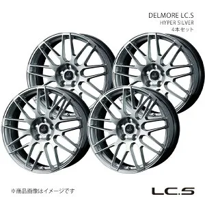 DELMORE LC.S エルシーエス IS 30系(～'20/11) FR IS300h/IS250 アルミホイール4本セット 0041095×4【19×8.0J 5-114.3 INSET40 HYPER SILVER】
