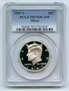 1997 S 50C SILVER ケネディ ハーフダラー プルーフ PCGS PR70DCAM GEMS MB 5204