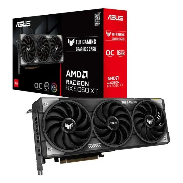 ASUS エイスース TUF Gaming Radeon RX 9060 XT 16GB GDDR6 OC Edition 転送不可 TUF-RX9060XT-O16G-GAMING(2653613)
