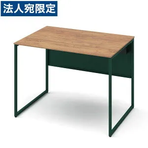オカムラ 平机 ソリスト スタンダードタイプ ダークグリーン脚 W1000×D700×H720mm ラスティックパイン 3K20LF MHG8 [ テレワーク 在宅勤務 在宅ワーク リモートワーク 自宅勤務 在宅 SOHO ]『代引不可
