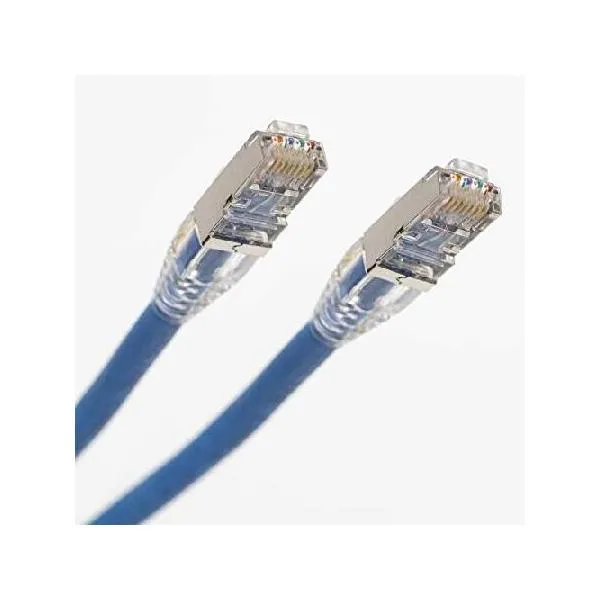 PHAT SATELLITE INTL - Shielded CAT6 Solid Copper F/UTP 23AWG 550MHz, EZ Pass Thru RJ45 Plug with Boot Network Data Ethernet LAN Cable UL ETL _並行輸入