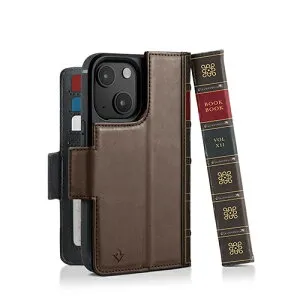 Twelve South｜トゥエルヴ・サウス BookBook for iPhone 15 本革レザーケース ブラウン TWS-PH-000094
