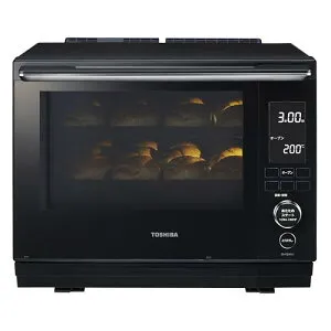 東芝 (TOSHIBA) オーブンレンジ 電子レンジ フラットテーブル microwave 簡単操作 石窯ドーム 30L ER-YD3000(K