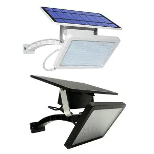 パネル分離型 ソーラーライト 明るさ800ルーメン IP65 3mケーブル付属 ソーラー充電 夜間自動点灯 5500mAh