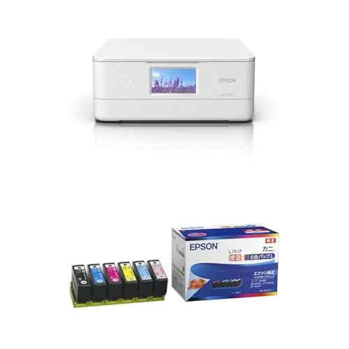 エプソン プリンター A4インクジェット複合機 カラリオ EP-887AW ホワイト(白) + パックインクセット
