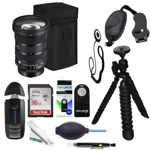 Sigma (シグマ) 24-70mm f/2.8 DG DN II アートレンズ Sony E用 Deal-Expoアドバンスドアクセサリーセット