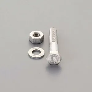 エスコ M20x 80mm強力六角ボルト(SUS/ナットワッシャ付半ネジ EA949DT-2003