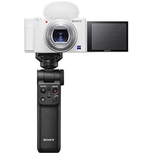 【整備済み品】SONY(ソニー) コンパクトデジタルカメラ VLOGCAM Vlog用カメラ ZV-1 シューティンググリップキット(同梱グリップ:GP-VPT2BTブラック、バッテリーパック+1個) ウィンドスクリーン付属 24-70mm F1.8-2.