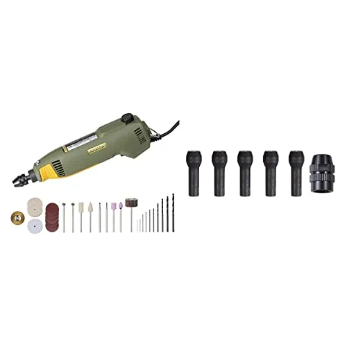 プロクソン(PROXXON) ハンディマルチルーター No.28473&コレットチャック5種セット チャックカバー付 No.28891【セット買い】