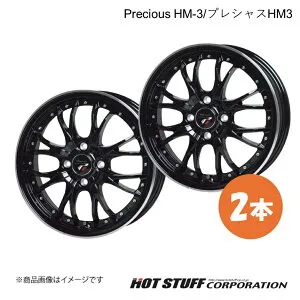 Precious HM-3 ポルテ 140系 FF 14インチ車 ホイール 2本【15×5.5J 4-100 INSET43 MB/リムP】HOT STUFF