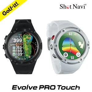GPSナビ 距離測定器 腕時計タイプ カラー液晶ショットナビ エボルブ プロ タッチShot Navi Evolve PRO Touch1.4 インチ 日本製ゴルフコース レイアウト タッチパネル 操作高低差 目安距離 スコアカウ