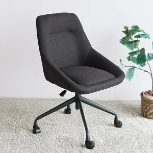 【メーカー直送】 おしゃれ 椅子 オフィスチェア puff ダークグレー CH-3817DGY キャスター付き 一人掛け 一人用 クッション座面