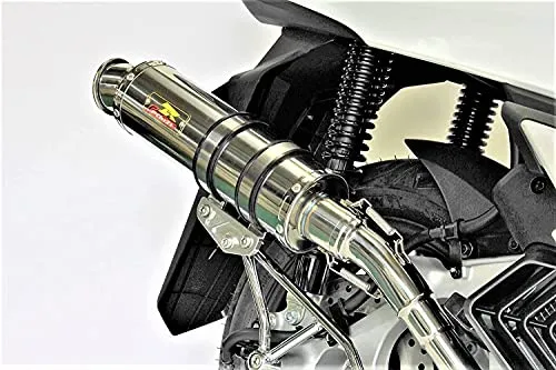 Realize PCX125 マフラー 2BJ-JK05 8BJ-JK05 2021年～ ブリンク ステンレス マフラー アップタイプ シルバーカラー リアライズ ホンダ フルエキゾースト カスタム パーツ ドレスアップ 交換 社外品 説明書付 重低音 3