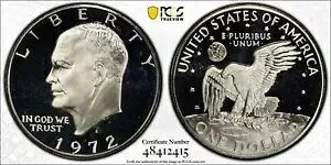 1972 S アイゼンハワー ドル PCGS PR69DCAM DDO FS-101 シルバー プルーフ バラエティ コイン $1