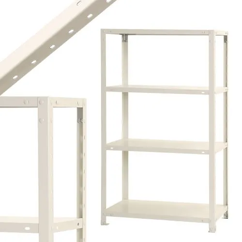 スチールラックのキタジマ スマートラック NSTR-447 幅70×奥行45×高さ120cm 4段 ホワイト 40kg/段