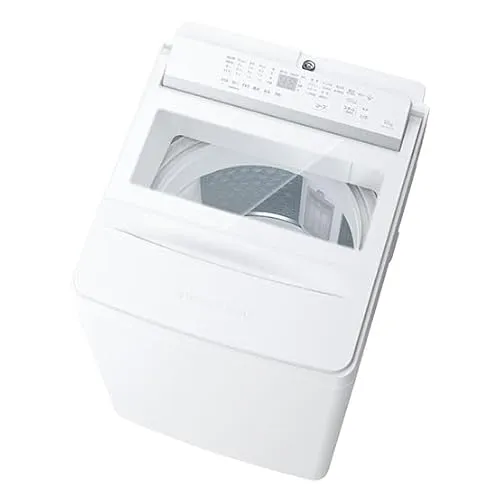 【セット品】ZABOON 全自動洗濯機 洗濯10.0kg 幅59cm ウルトラファインバブル洗浄W AW-10DHB5(W) グランホワイト 1台［ボタン電池 LR41H 1個付き］