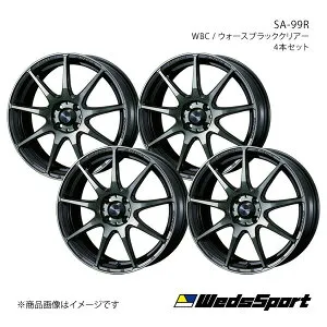 【15インチ 4H100 5.0J +45】アルミホイール4本セット ミライース LA300系 WedsSport/SA-99R WBC 0073860×4