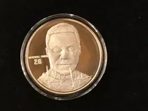 1994年ハイランドミント発行マーシャル・フォーク銀製アートメダル（CO??A付き）B0404