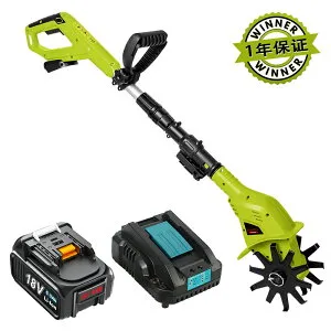 充電式耕うん機 耕うん機 コードレス 充電式 【マキタバッテリー BL1860B / マキタ充電器 DC18RC 互換品 付属】 家庭菜園 耕運機 家庭用 小型 電動耕運機 ガーデニング 農業 畑 菜園 耕す マキタ