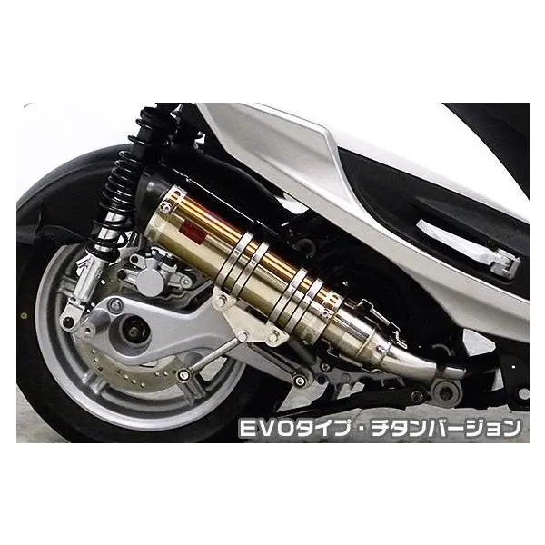 シグナスX SR（4型）EBJ-SEA5J DDRタイプマフラー EVOタイプ チタンバージョン ASAKURA（浅倉商事）