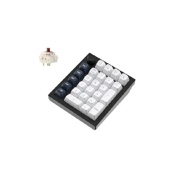 Keychron Q0 Max Wireless Custom Mechanical Numpad, 2.4 GHz/Bluetooth 5.1/Wired QMK Number Pad, RGB Hot-Swappable with Gateron Brown Switch fo_並行輸入