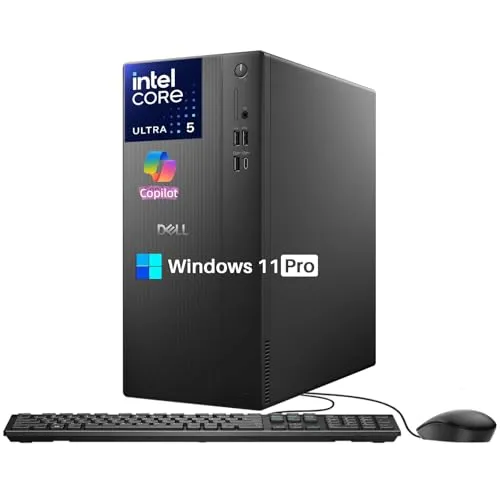 Dell タワーデスクトップコンピュータ Ect1250 ビジネス用 Intel Core Ultra 5 225 (最大4.9GHz)、Intel UHDグラフィックス、32GB DDR5 5600MT/s、2TB SSD、Wi-Fi 6、Windows